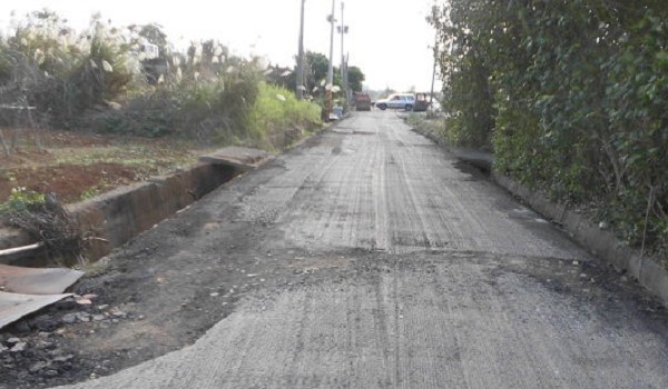 JS柏油團隊在彰化地區進行柏油路修補工程