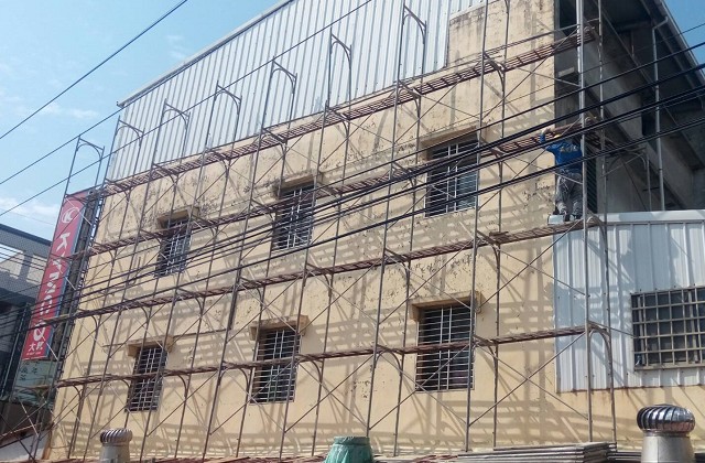 鷹架權威台中CNS4750外牆鷹架工程