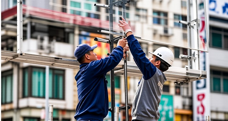 招牌大王專業團隊在彰化討論廣告招牌設計圖