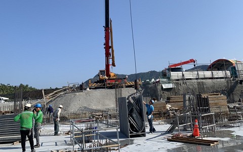 JS鷹架協助台中透天厝外牆修繕搭建的鷹架