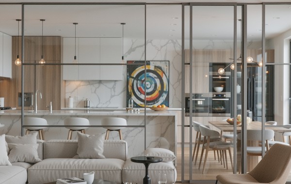 拉門大王台中書房鋁框玻璃門