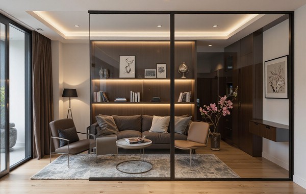 拉門大王台中廚房隔間玻璃拉門